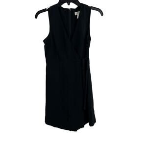 Vintage Express Playsuit Size 1/2 Black‎ Wrap Look